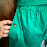 NWT Free Assembly Square Neck Belted Romper Green Large Photo 2