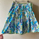 st. john's bay VFloral Skirt A Line y2k ribbon daisy Coquette 90s bright‎ indie sleeve abstract Photo 0