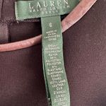 Ralph Lauren Black Dress Brown Leather Party Equestrian Old Money Classic Fall Photo 4