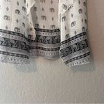 LuLaRoe  Womens Kimono Cardigan Coverup SMALL Black White Elephant Print #187 Photo 3