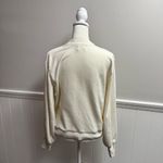 Nation Ltd  Long Sleeve Pullover Sweatshirt Top Mock Neck Ivory White Small S Photo 11