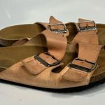 Biocomfort 2 strap sandals peach leather straps size 38 Orange Photo 1