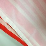 J.Crew Blouson "In Stripes" Silk Striped Sleeveless Dark Orange/White Dress Photo 6