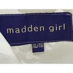 Madden Girl NEW White Long Coat Size XL/16 Zipper Hood Zipper Pockets Beautiful Photo 8