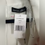 Lavish Lice Lavish Alice White Pearl Cut-Out Blazer Dress Size 10 Bridal Bachelorette NWT Photo 9