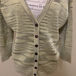Willi Smith Gold Sparkle Button Down Sweater XL Photo 4