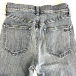 AYR The Bomb Pop Bomba Straight Leg Raw Hem High Rise Denim Blue Jeans Size 26 Photo 6