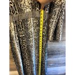 ZARA Knit Dress size Small Snake animal print Long Sleeves Midi Fall Crew Neck Photo 4