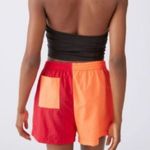 Urban Outfitters  Renewal Remnants Colorblock Nylon Short NWT Photo 0