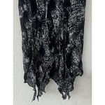 VTG Y2K Lily Black Handkerchief Slit Maxi Skirt Fairy Grunge Whimsigoth Dark Size M Photo 1