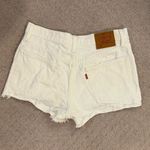 Levi's  White Jean Shorts Photo 2