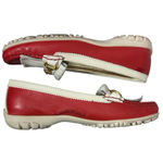 Marc Joseph New York Women's Lexington Golf Loafers Red White Leather Size 6.5 Photo 8