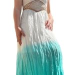Entro Dip Dye Maxi Dress with Crochet Detail - size Small Photo 0