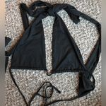 SheIn Black Criss Cross Tied Backless Halter Top Size Small Photo 2
