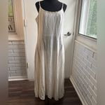 Calypso St. Barth  Linen Blend Beaded Maxi Dress Photo 1