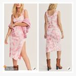 Love Shack Fancy  Citra Tie Dye Tank Dress Millennial Pink Hand Dye Photo 1