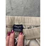 Splendid Beige Elastic Waistband Casual Comfortable Relaxed Fit Cropped X-L Photo 3