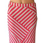 Design History Long Striped Maxi Skirt ~ Coral Pink & Gray by ~ Women's SMALL Photo 1