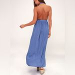 Lulus Magical Movement Periwinkle Blue Wrap Maxi Dress Size S Photo 2