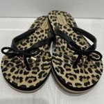 Kate Spade  Animal Print Flip Flops with Black Accents Photo 1