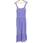 XIRENA Meriden Gauze Midi Dress Lavender Purple Strappy Tiered Hem Size L Size L Photo 1