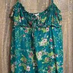 City Studio Teal Green Floral Printed Juniors Babydoll Mini Dress XXL NWT Size undefined Photo 0