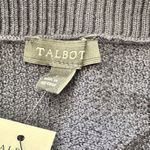 Talbots NWT Basket Weaver Knit Boat cotton blend sweater L Photo 4