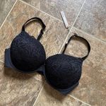 SKIMS Fits Everybody Lace Pushup Demi Bra Onyx Size 36DD Photo 6