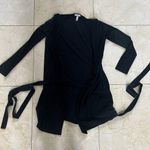 Leith Black Wrap Cardigan Black Sweater Sz Small Photo 0