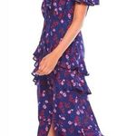 La Maison Talulah The Yearning Ruffle Midi Dress Purple Floral Romantic Boho S Photo 1