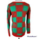 ✨Plaid Long Sleeve Dog Ugly Holiday Sweater✨ Green Size undefined Photo 3