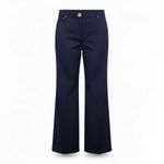 St. John Sport Navy Blue stretch Ponte xdress Pants Size 12 5 pocket style Photo 11