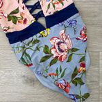 The Bikini Lab  Floral Plunge Halter One Piece Photo 4