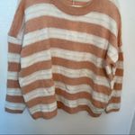 FRNCH  Paris Nadiege Perforated Knit Striped Sweater Photo 5