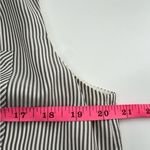 Brunello Cucinelli  Striped Sleeveless Top silk sz XL rhinestone v neck Photo 4