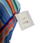 La Blanca  Sunset Multicolor Bandeau Belted Tie Waist Stripe One Piece Swimsuit 4 Photo 6