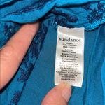 Sundance  Almara Floral Embroidered Balloon Sleeve Peasant Blouse Blue PS Photo 6