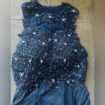 Women's Elegant Appliques Long Prom Dress Beaded Evening Party Gowns xs blue Photo 6