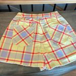 We Wore What  Boyfriend Shorts in plaid NWT Photo 5