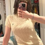 Polo Ralph Lauren White Cable Knit Sweater turtle neck Size L Photo 0