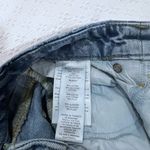 Good American "Good 90s Icon" Straight Leg Distressed Denim Jeans | Size 2 / 26 Photo 4