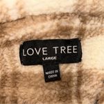 Love Tree Plaid Sherpa Womens Shacket Photo 4
