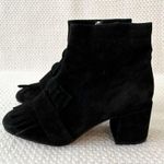 Steve Madden Steven  Shooter Black Suede Kilty Fringe Ankle Dress Boot 6.5 Photo 44