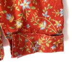 Handmade Vintage Quilted Cottage Core Rust Two Button Jacket Medium Red Photo 6