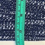 Loft Ann Taylor Blue White Ivory Skirt Knit Boucle Tweed Elastic Drawstring New Photo 7