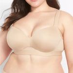 Cacique  Comfort Bliss Lightly Lined Balconette Bra 40D Beige Casual Minimalist Photo 0