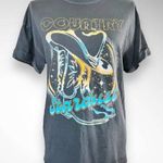 GIRL DANGEROUS Gray Country Stardust Oversize Graphic T Photo 0