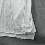 Eileen Fisher Sleeveless Linen Top Women Small White Knit Pocket Collared V-Neck Photo 3