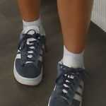 Adidas  navy and gold shoes Photo 0