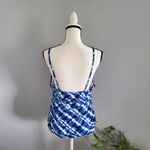 Sonoma Life + Style Blue Tankini Bathing Suit Top 16 Photo 1